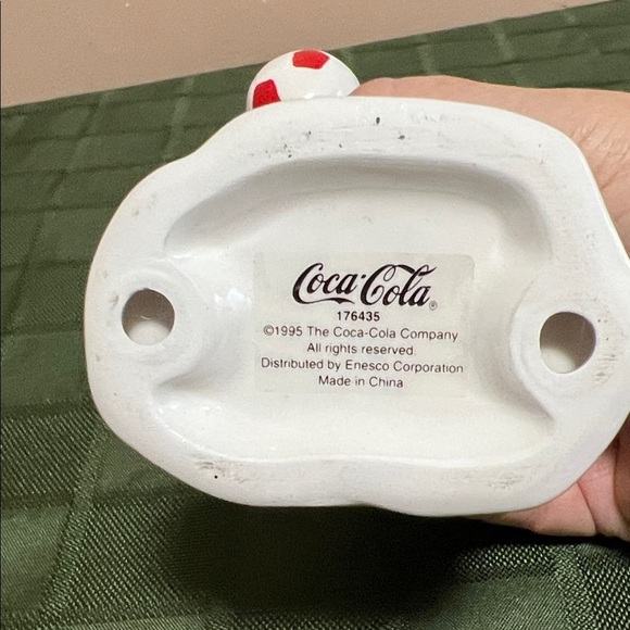 1995 Coca-Cola Polar Bear with Red Soccer Jersey 4.5 inches - Picture 3 of 8